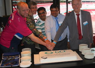 Cutting the CAG#50 cake